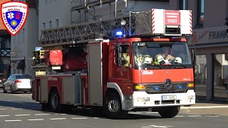 🚒 kurzer 5teiliger Leiterpark DLK 2312 Feuerwehr Bamberg LG Stadtmitte [upl. by Dillie]