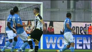 UdineseNapoli 10  3a giornata Serie A TIM 20142015 Sintesi 4 min [upl. by Ekralc]