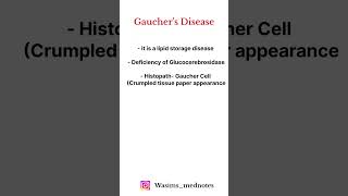 GAUCHERS DISEASE  HIGH YIELD TOPIC  🔥🔥📚📚 shorts biology disease [upl. by Marchall]