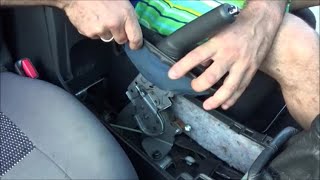 20072013 Toyota Corolla How to adjust the handbrake cable Πως να ρυθμίσετε τη ντίζα χειρόφρενου [upl. by Tur]