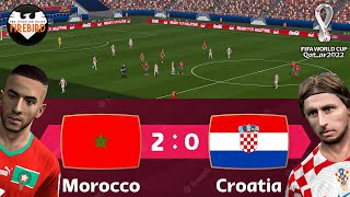 PES 6 Firebird Patch 2023  World Cup Qatar 23 Morocco v Croatia Group F  FHD 60Fps [upl. by Tomasz568]