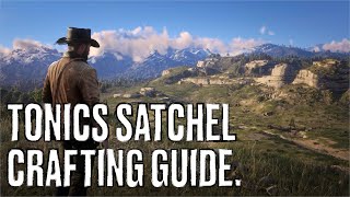 Red Dead Redemption II Satchels Tonics Satchel Complete Crafting Guide [upl. by Nnomae22]