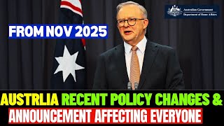 Australias BIGGEST Visa amp Immigration Policy Changes in November 2024 [upl. by Araes]