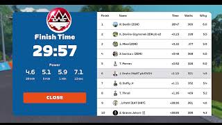 24910 Zwift Racing League  Open ATLANTIC Southern Division 1Douce France 1 Laps 25 km [upl. by Ecyac744]