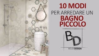 10 MODI per arredare un BAGNO PICCOLO  Belula Design [upl. by Colbert]