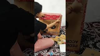 cardboard use make temple in easy way cardboardbox use as mandirhowtodecoratetemple templedecor [upl. by Eiramait]