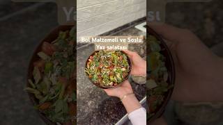 Mis gibi Bol malzemeli ve soslu Yaz salatası 🥗🥗😍✨ pratiktarifler salad akşamyemegi salata [upl. by Notlad]