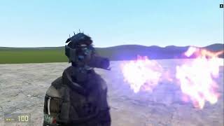 Robot head flamethrower PAC3 Gmod [upl. by Anirb]