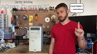 Early 2000s AOpen CustomPC Teardown and test [upl. by Tlevesor283]