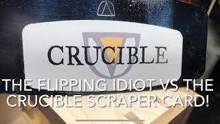 The Flipping Idiot vs the Lost Art Press Crucible Card Scraper [upl. by Norm]