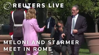 LIVE Italy’s Giorgia Meloni and Britain’s Keir Starmer meet in Rome [upl. by Benedikt779]