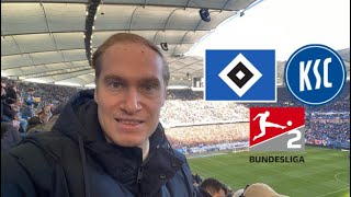 Niederlage im 7 Tore Spektakel 🏟️🔥⚽️  Stadion Vlog Hamburger SV vs Karlsruher SC  Robinho15 [upl. by Dualc]