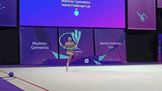 BAKATOVA Sabina HOOP KAZ FIG Rhythmic Gymnastics World Challenge Cup CLUJ NAPOCA [upl. by Grote]