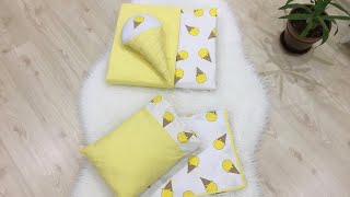 Making a Baby Comforter Set Baby Sleep Set 🌼 [upl. by Atsyrk]