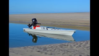 Solo Skiff A Fishing kayak SUP and power skiff in one powered paddle board [upl. by Yekcir98]