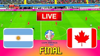 ARGENTINA vs CANADA  Copa America 2024 Final  Full Match All Goals  Live Football Match [upl. by Christabelle]