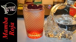 Bebidas fáciles con Vodka  Coctel Mamba Roja [upl. by Zingg935]