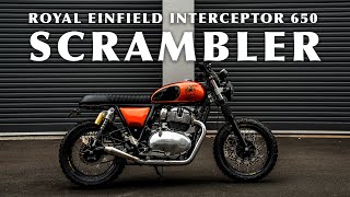 Royal Einfield Interceptor Scrambler  Purpose Built Moto [upl. by Nnovahs756]