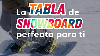 CÓMO ELEGIR TABLA DE SNOWBOARD  Conoce las partes tipos talla y peso  Aprende a esquiar [upl. by Ianahs]