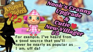 Nooks Cranny Upgrade New Cute Sassy Villager in Animal Crossing Population Growing Gamecube [upl. by Ijar]