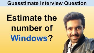 IMPORTANT Guesstimate question Guesstimate interview questions and answers interviewprep jobs [upl. by Assenal680]