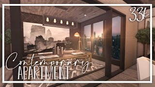 Contemporary Apartment 33k No Gamepass Bloxburg Speedbuild [upl. by Eniad728]