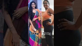 Weight loss transformation  19 kg down  70 kg to 51 kg weightloss pcosweightloss yoga [upl. by Iman225]