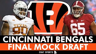 FINAL Cincinnati Bengals 7Round 2024 NFL Mock Draft Bengals Rumors On Trading Up And UDFA Targets [upl. by Lluj699]