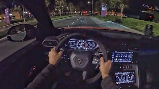 2023 Lamborghini Urus Performante POV Night Drive 3D AudioASMR [upl. by Seiden462]