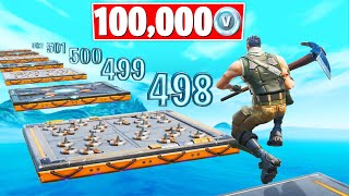 Default DEATHRUN WINNER Gets 100000 VBucks Fortnite Creative Gamemode [upl. by Ragland]