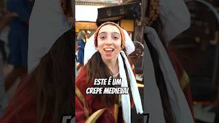 ESTE É UM CREPE MEDIEVAL curiosidades comida shorts [upl. by Atinomar632]