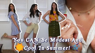 You CAN Be Modest In Summer ☀️👗  How To Dress Modestly Even When Its Hot Outside [upl. by Prakash]