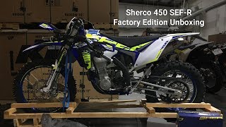 Sherco 450 SEFR Factory Edition Unboxing [upl. by Aehtorod]