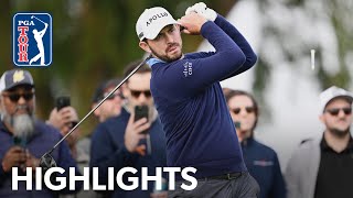 Patrick Cantlay shoots 7under 65  Round 1  Farmers  2024 [upl. by Ahoufe]