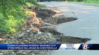 Flash flooding again causes damage in Chesterville [upl. by Zampardi799]