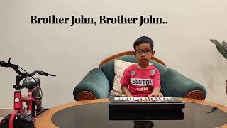 Are You Sleeping Brother John  Nursery Rhyme with Piano Music [upl. by Alaric]