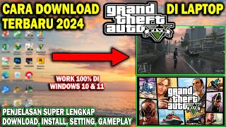 Cara Download GTA V Di Laptop Terbaru 2024  Download Grand Theft Auto V Di PC [upl. by Ahsurej380]