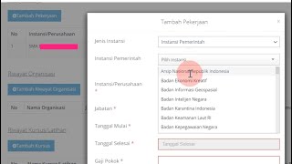 Cara Mengisi Riwayat Pekerjaan di SSCASN Memilih Jenis Instansi dan InstansiPerusahaan [upl. by Lanevuj]