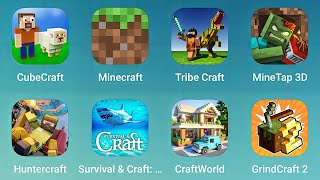 CubeCraft Minecraft Tribe Craft MineTap 3D Huntercraft Survival Craft Craft World GrindCraft [upl. by Eirlav]