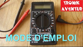 MULTIMETRE  MODE EMPLOI  VOLTMETRE AMPEREMETRE  ELECTRICITE POUR LES NULS TUTORIEL [upl. by Anetsirhc977]