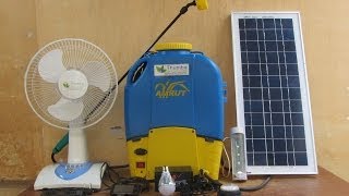 Solar Battery Sprayer with home UPS Thumba Agro Technologies Palani [upl. by Meil49]