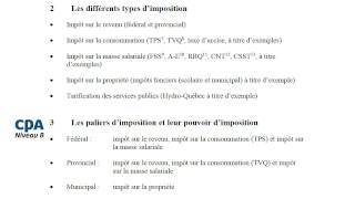 Les différents impôts et différentes taxes en vigueur2013 [upl. by Kristan]