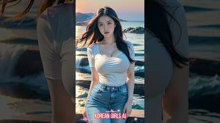 The Future of Fashion AI Girls in Denim Korean girls ai 🔥 ai lookbook ai beauty shorts aigirl [upl. by Navert547]