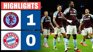 Aston Villa gegen Bayern München 1  0  Highlights  Champions League 202425 [upl. by Lakim]