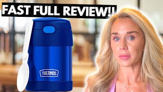 THERMOS FUNTAINER Stainless Steel Vacuum Insulated Kids Food Jar Full Review [upl. by Haimirej]