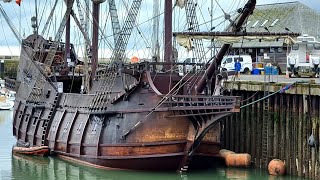 Visiting The Galeón Andalucía in Ramsgate Uk It is a replica of a 16th17th C galleon Sailing [upl. by Awahsoj]