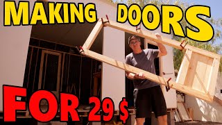 Making a Wooden Door DIY Only Simple Tools S1 Ep8 [upl. by Nagyam424]