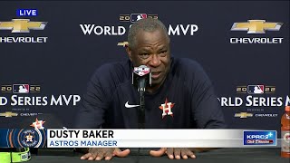 Dusty Baker speaks about World Series championship win [upl. by Fredrick]