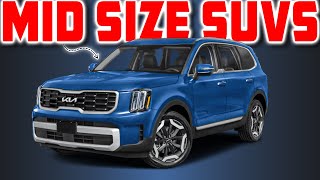 Top 10 Best Mid Size 3 Row SUVs [upl. by Venola731]