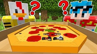 ¡NOS ESCONDEMOS EN UNA PIZZA 🍕😂  EL MEJOR ESCONDITE EN MINECRAFT [upl. by Ganny]